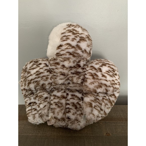 Wild Republic Plush Snowy Owl 11” White Brown Soft Stuffed Animal Toy TAG - Picture 6 of 14